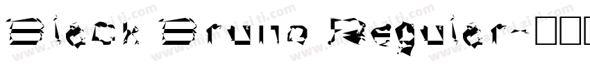 Black Bruno Regular字体转换